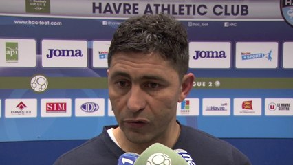 Après HAC - Red Star (1-1), réaction d'Oswald Tanchot