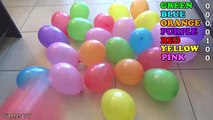 Spiderman & Frozen Elsa Colors Balloons Compilation - Learn colours Balloon TOP Finger Family Kids