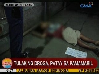 UB: Tulak ng droga, patay sa pamamaril sa Marilao, Bulacan