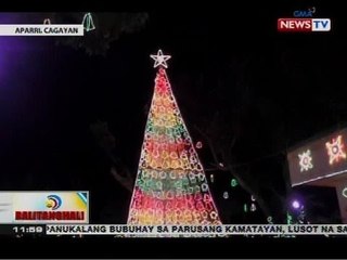 BT: Higanteng Christmas tree, inilawan na
