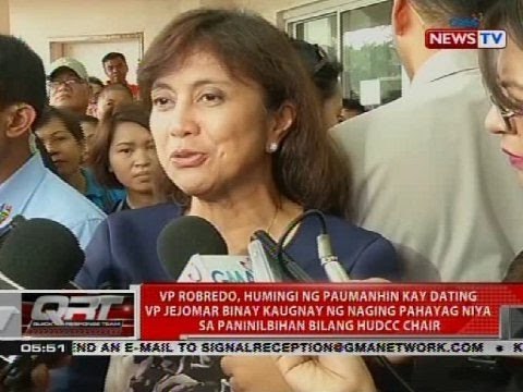 VP Leni Robredo, umaasang makakausap si Pres. Duterte matapos niyang magbitiw bilang chair ng HUDCC