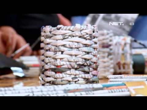 NET12 - Kreasi Unik RANCAGE dari Sampah Koran