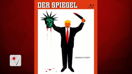 Video herunterladen: A German Magazine Goes After President Donald Trump