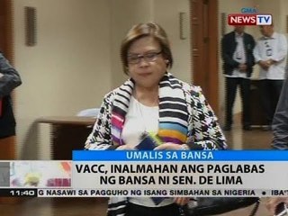 BT: Sen. De Lima, bumiyahe pa-Amerika para tumanggap ng parangal