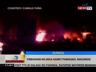 BT: Tindahan ng mga gamit pamasko, nasunog