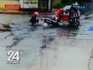 24 Oras: Mga naaksidenteng rider sa Sauyo road, na-huli cam