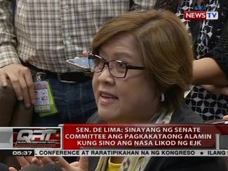 Sen. De Lima: Sinayang ng Senate Committee ang pagkakataong alamin kung sino ang nasa likod ng EJK