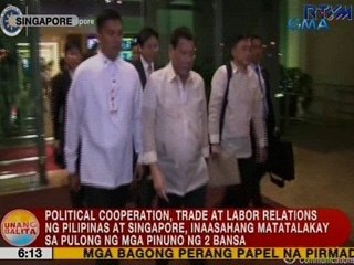 UB: PHL-Singapore political cooperation at trade and labor relations, tatalakayin