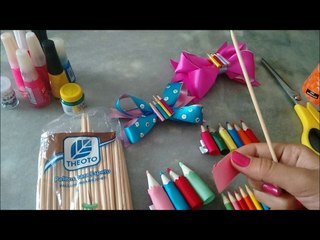 lápis de fita e palito