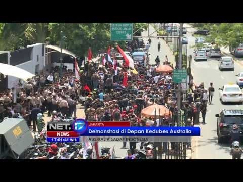 NET17 - Unjuk rasa di depan Kedubes Australia terkait penyadapan oleh intelijen Australia