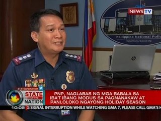 PNP, naglabas ng mga babala sa iba't ibang modus sa pagnanakaw at panloloko ngayong holiday season