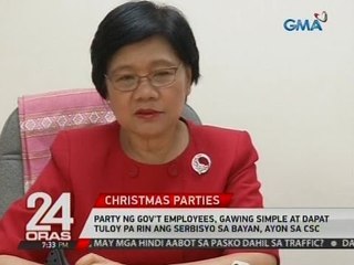 Party ng gov't employees, gawing simple at dapat tuloy pa rin ang serbisyo sa bayan, ayon sa CSC