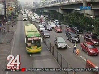 Trapiko sa EDSA-Cubao, mas magaan kaninang umaga sa pagpapatupad ng "Nose in, Nose out" scheme