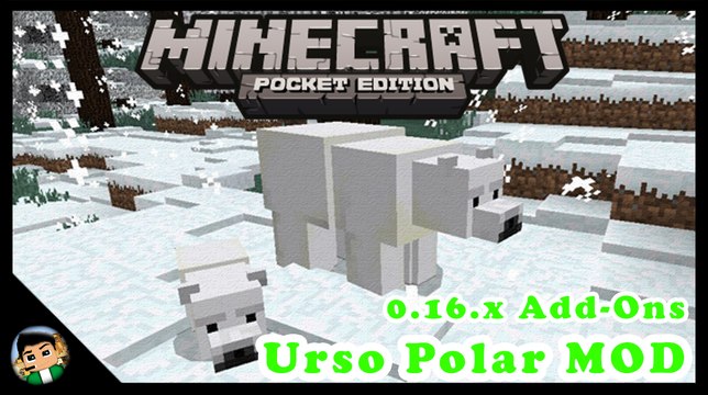 [PT-BR] Urso Polar no MCPE / ADD-ON - Minecraft PE 0.16.0 | AlexMine8080