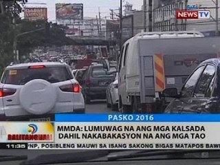 MMDA: Lumuwag na ang mga kalsada dahil nakabakasyon na ang mga tao