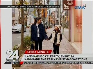 24 Oras: Ilang Kapuso celebrity, enjoy sa kani-kanilang early Christmas vacations