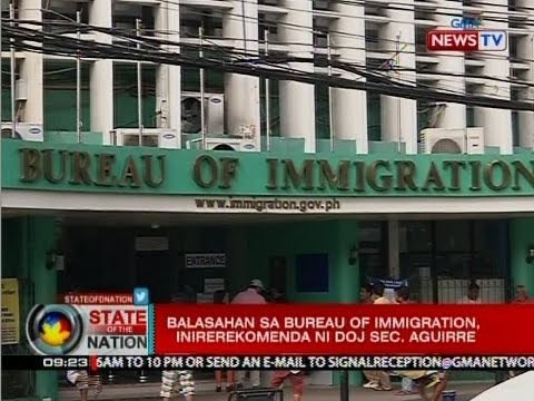 SONA: Balasahan sa Bureau of Immigration, inirerekomenda ni DOJ Sec. Auirre