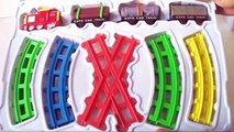 Thomas and Friends Cartoon TRAINS for Childrens play with COLORS track! Toy Train Video for Kids
