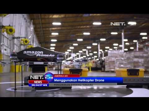 NET24 - Pengiriman barang belanja online menggunakan helikopter drone