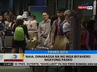 BT: NAIA, dinaragsa na ng mga biyahero ngayong Pasko
