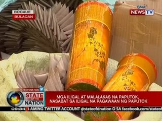 Iligal na pagawaan ng paputok, ni-raid ng   pulisya; menor de edad na trabahador, nasagip