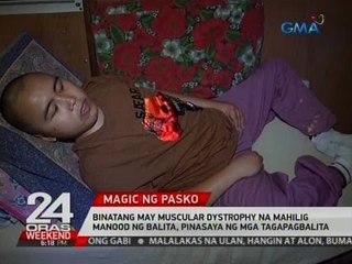 24 Oras: Binatang may muscular dystrophy na mahilig manood ng balita, pinasaya ng mga tagapagbalita
