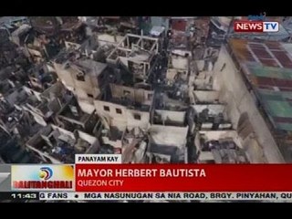 Mayor Bautista: Wala pang relocation para sa mga apektado ng sunog