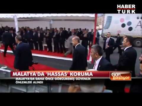Malatya'da Başbakan'a 'hassas' koruma