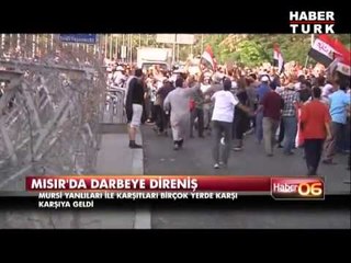 Mısır'da askeri darbeye direniş başladı