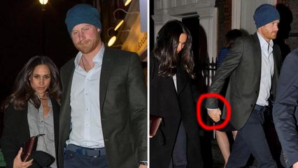Prince Harry is spotted holding hands with his girlfriend Meghan Markle