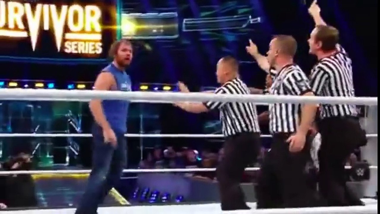 Shield Reunion & Triple Powerbomb to Aj Styles    Roman Reigns, Dean Ambrose & Seth Rollins Reunited