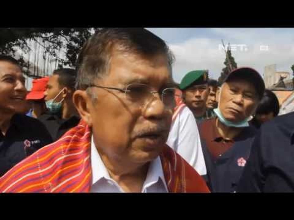 NET24 - Jusuf Kalla kunjungi pengungsi korban erupsi Gunung Sinabung