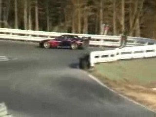 Accident de voiture drift