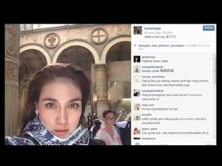 Liburan Luna Maya di Italia