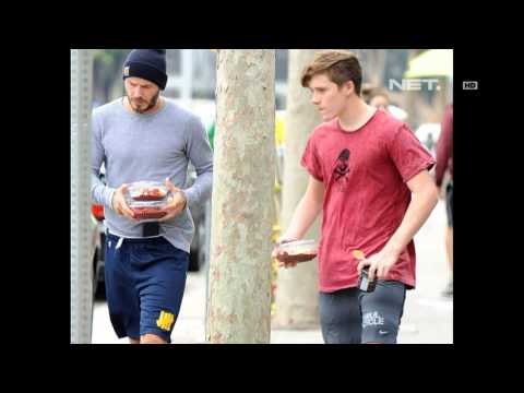David Beckham habiskan waktu dengan anak