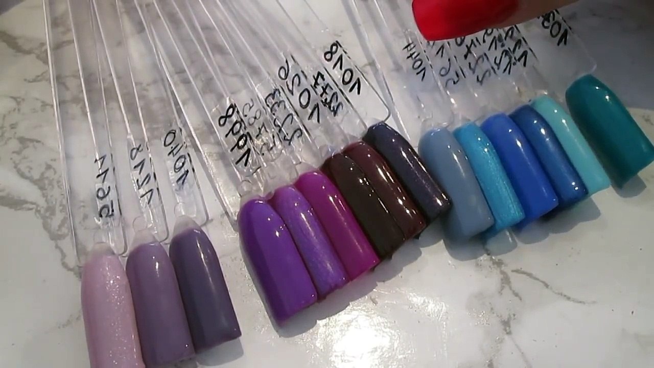 Swatches Vernis Semi-Permanent NDED - Palette Mauves et Bleus _ Melissa Easy Nails-y2Vu3Pb-9uQ