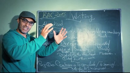 مول لونكلي -'bac 2015' الدرس 11# طريقة كتابة الانشاء باللغة الانجليزية Writing