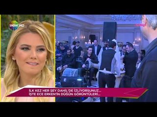 Ece Erken'in düğününden çok özel anlar