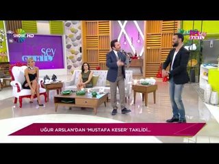 Uğur Arslan'dan Mustafa Keser ve Halil Sezai taklidi