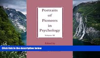 Download [PDF]  Portraits of Pioneers in Psychology: Volume III (Volume 3) Trial Ebook