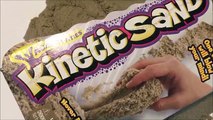 DISNEY FROZEN toys KINETIC SAND CASTLE!! Kinetic Sand Frozen FeverToy video