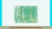 Alabaster Marble Coaster a set of 6 stone Coasters for your bar and home drinks 163692c2