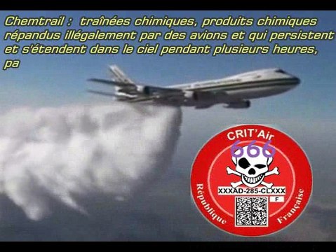CRIT AIR ► Une vignette aussi pour les avions - Chemtrails
