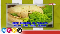 Mars Masarap: Beef Burrito in Tomato Salsa and Sour Cream