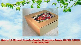 Cobalt Blue Sliced Agate Coasters  set of 4  GEMS ROCK exclusive 70bec51c