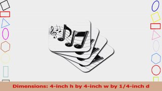 3drose Music Notes Ceramic Tile Coaster Set of 4 f7848c96