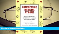 PDF  Homeopathic Medicine At Home: Natural Remedies for Everyday Ailments and Minor Injuries Trial