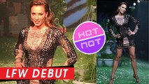 Iulia Vantur Debut Rampwalk In Short Dress | Lakme Fashion Week 2017 | Day 3