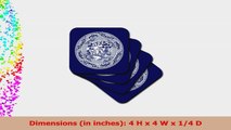3dRose Willow Pattern In Delft Blue and White  Ceramic Tile Coasters Set of 4 d391120e