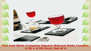 The Just Slate Company Square Natural Slate Coaster 429 x 429Inch Set of 4 0f12d190